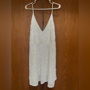 ASOS Bridal White Sequin dress size 12.